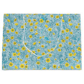 Buttercups, geel, blauw en wit groot cadeauzakje (Voorkant)
