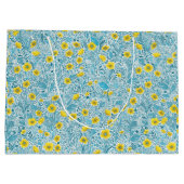 Buttercups, geel, blauw en wit groot cadeauzakje (Achterkant)