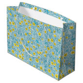 Buttercups, geel, blauw en wit groot cadeauzakje (Achterkant Gekanteld)