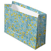Buttercups, geel, blauw en wit groot cadeauzakje (Voorkant Gekanteld)