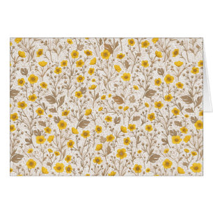 Buttercups, geel en bruin