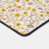 Buttercups, geel en bruin bureaumat (Hoek)