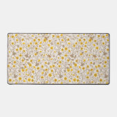 Buttercups, geel en bruin bureaumat (Voorkant)