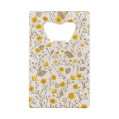 Buttercups, geel en bruin creditkaart flessenopener (Achterkant)