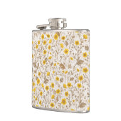 Buttercups, geel en bruin heupfles (Links)