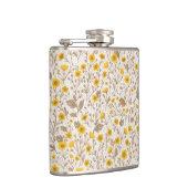 Buttercups, geel en bruin heupfles (Rechts)