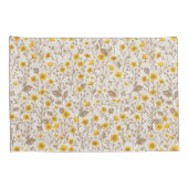 Buttercups, geel en bruin kussensloop (Achterkant-Rechts)