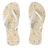 Buttercups, geel en bruin teenslippers (Voetbed)