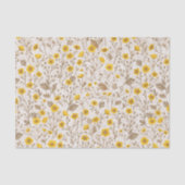 Buttercups, geel en bruin tissuepapier (Voorkant)