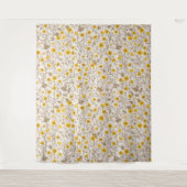 Buttercups, geel en bruin wandkleed (Voorkant)