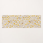 Buttercups, geel en bruin yogamat (Achterkant (horizontaal))