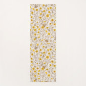 Buttercups, geel en bruin yogamat (Voorkant)