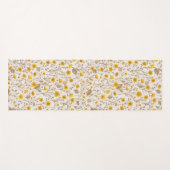 Buttercups, geel en bruin yogamat (Voorkant (horizontaal))