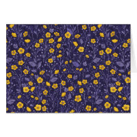 Buttercups, geel en violet