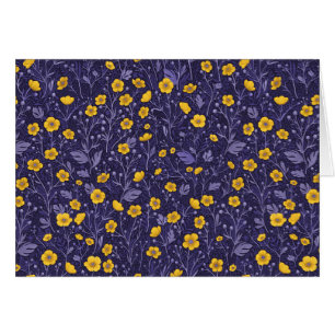 Buttercups, geel en violet