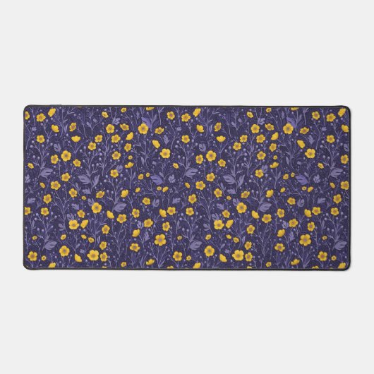 Buttercups, geel en violet bureaumat (Voorkant)