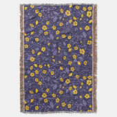 Buttercups, geel en violet deken (Voorkant Verticaal)