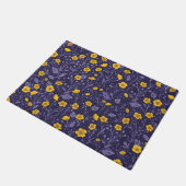 Buttercups, geel en violet deurmat (Schuin)