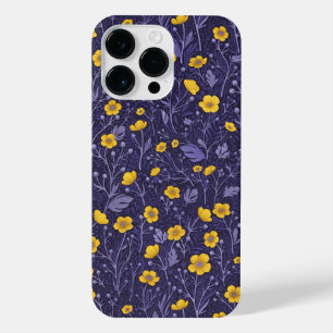 Buttercups, geel en violet iPhone 14 pro max hoesje