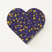 Buttercups, geel en violet notitieboek (Achterkant)