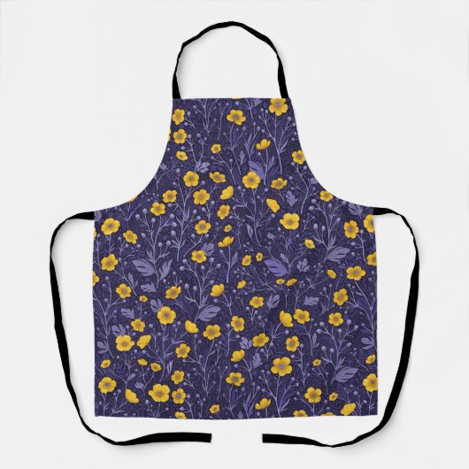 Buttercups, geel en violet schort (Voorkant)