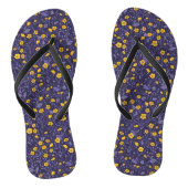 Buttercups, geel en violet teenslippers (Voetbed)
