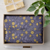 Buttercups, geel en violet tissuepapier (Geschenk)