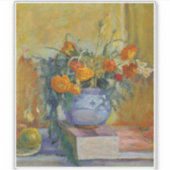 Buttercups in a Blue Vase by Pierre Bonnard  Sticker (Voorkant)