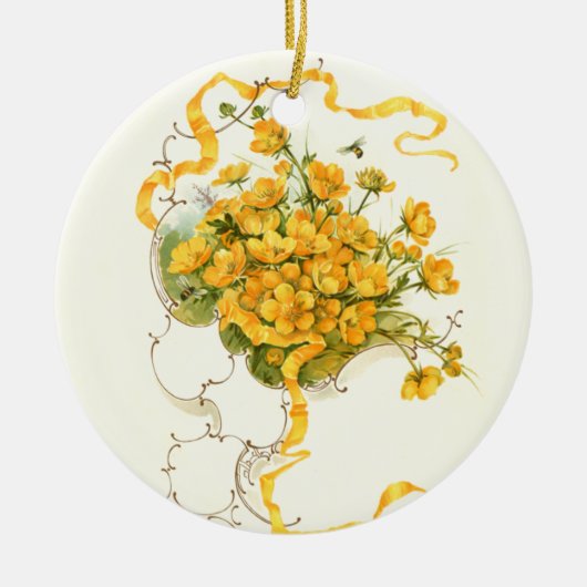 Buttercups Keramisch Ornament (Voorkant)