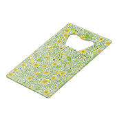 Buttercups op wit creditkaart flessenopener (Voorkant Gekanteld)