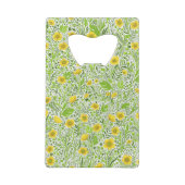 Buttercups op wit creditkaart flessenopener (Achterkant)