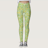 Buttercups op wit leggings (Voorkant)