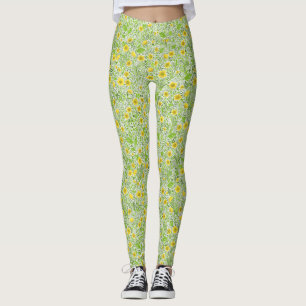 Buttercups op wit leggings