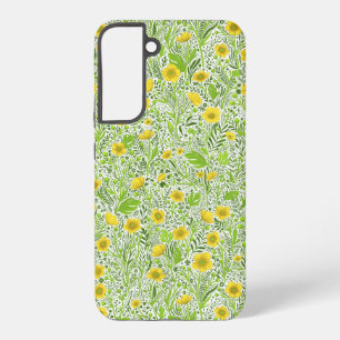 Buttercups op wit samsung galaxy hoesje