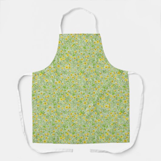 Buttercups op wit schort (Voorkant)