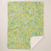 Buttercups op wit sherpa deken (Voorkant)