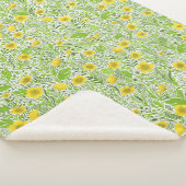 Buttercups op wit sherpa deken (3/4)