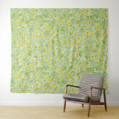 Buttercups op wit wandkleed (In Situ (horizontaal))