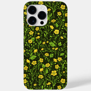 Buttercups op zwart Case-Mate iPhone 14 pro max hoesje