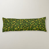 Buttercups op zwart lichaamskussen (Achterkant)