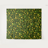 Buttercups op zwart wandkleed (Voorkant (horizontaal))