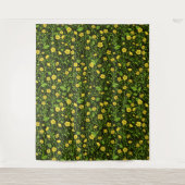 Buttercups op zwart wandkleed (Voorkant)