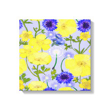 Buttercups, Paardebloem Puffballs Blauw Cornflower