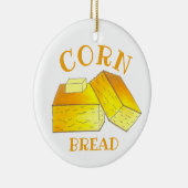 Buttered Cornbrood Southern Soul Food Spoon Bread Keramisch Ornament (Rechts)