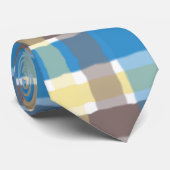 Buttered Popcorn Coffee Brown Sonic Blue Pset Stropdas (Opgerold)