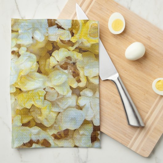 Buttered Popcorn Theedoek (Quarter Fold)