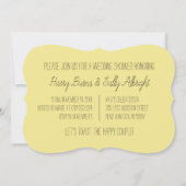 Buttered Toast Casual Fun Bridal Shower Invitation Kaart (Achterkant)