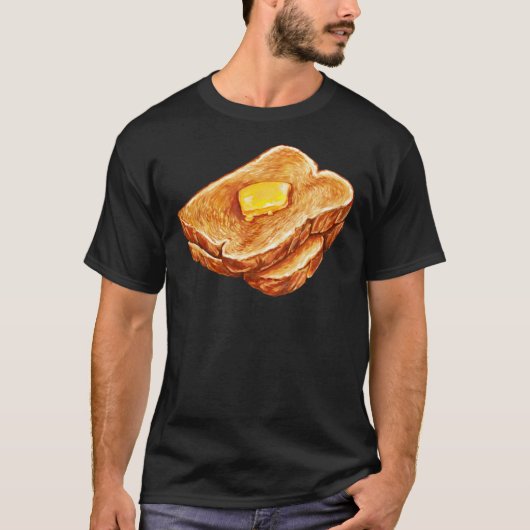 Buttered Toast Pattern Classic T-Shirt (Voorkant)