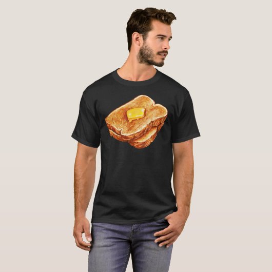Buttered Toast Pattern Classic T-Shirt (Voorkant volledig)