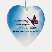 Butterefly, bezoeker uit de hemel keramisch ornament (Rechts)